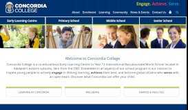 
							         Concordia College | Co-educational Private School, Adelaide								  
							    