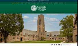 
							         Concordia Seminary, St. Louis | Theological Education								  
							    