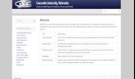 
							         Concordia University, Nebraska – Email and Web Pages for Students ...								  
							    