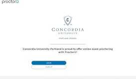 
							         Concordia University Portland - ProctorU Portal								  
							    