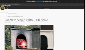 
							         Concrete Single Portal - HO Scale - Woodland Scenics								  
							    