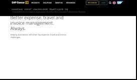
							         Concur - Expense Management, Travel and Invoice Software - SAP ...								  
							    