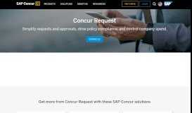
							         Concur Request - Online Travel Request System - SAP Concur								  
							    
