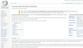 
							         Concurrent Versions System - Wikipedia								  
							    