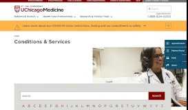 
							         Conditions & Services - UChicago Medicine								  
							    