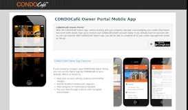 
							         CONDOCafé Owner Portal Mobile App								  
							    