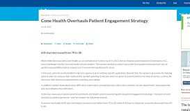 
							         Cone Health Overhauls Patient Engagement Strategy - Healthcare ...								  
							    