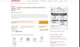 
							         Conestoga College Application Form - Fill Online, Printable, Fillable ...								  
							    