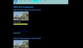 
							         Conference - MLTA ACT Website								  
							    