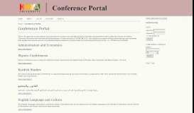 
							         Conference Portal								  
							    