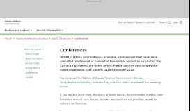 
							         Conferences | - Nature								  
							    