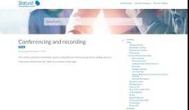 
							         Conferencing and recording – StarLeaf Knowledge Center								  
							    