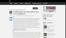 
							         Confessions of a Ross Dress for Less Employee -								  
							    