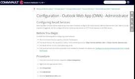 
							         Configuration - Outlook Web App (OWA) - Administrator								  
							    