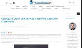 
							         Configure Citrix Self Service Password Reset for StoreFront ...								  
							    