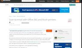 
							         Configure Scan-to-email with Office 365 & Ricoh printers								  
							    