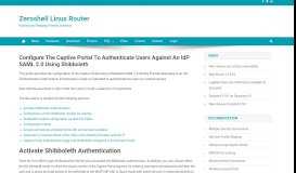 
							         Configure the Captive Portal to authenticate users against an IdP ...								  
							    