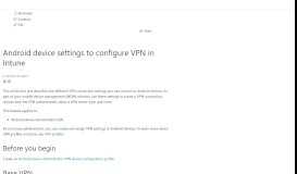
							         Configure VPN settings for Android devices in Microsoft Intune - Azure ...								  
							    