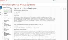 
							         Configuring Elasticsearch in WebCenter Portal - Oracle Help Center								  
							    