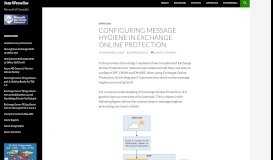 
							         Configuring message hygiene in Exchange Online Protection | Jaap ...								  
							    