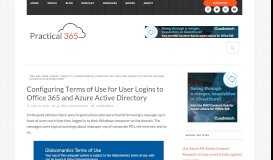 
							         Configuring Terms of Use for Office 365 and Azure Active Directory ...								  
							    