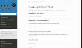 
							         Configuring the Captive Portal - NITlab								  
							    