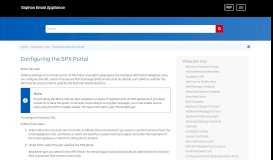 
							         Configuring the SPX Portal - Sophos | Email Appliance Documentation								  
							    