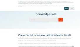 
							         Configuring the voice portal - Cloud Direct								  
							    