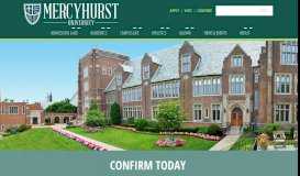 
							         Confirm Today | Mercyhurst University								  
							    