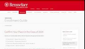 
							         Confirm Your Place in the Class of 2023 | Admissions								  
							    