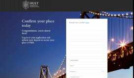 
							         Confirm your place today - Student Application - Hult International ...								  
							    