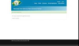 
							         ConfirmationSuccess - Rwanda Civil Service Recruitment Portal								  
							    