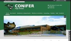 
							         Conifer High School: Home								  
							    