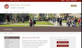 
							         Connect - Alumni & Friends - Boston College								  
							    
