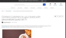
							         Connect customers to your brand with personalized guest Wi-Fi - The ...								  
							    