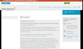 
							         Connect to CHH with MyHEALTH - Charlotte Hungerford Hospital								  
							    