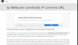 
							         Connect to Ip Webcam (android) IP cameras								  
							    