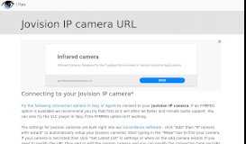 
							         Connect to Jovision IP cameras								  
							    