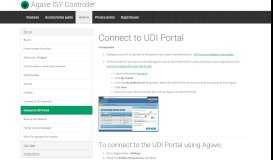 
							         Connect to UDI Portal - Agave ISY Controller								  
							    