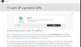 
							         Connect to Y-cam IP cameras								  
							    