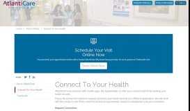 
							         Connect To Your Health Egg Harbor Township, New ... - AtlantiCare								  
							    