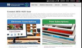 
							         Connect with HUD USER | Subscription Page | HUD USER								  
							    