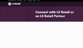 
							         Connect with LS Retail or an LS Retail Partner								  
							    