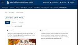 
							         Connect With MISD - Mansfield Independent School District								  
							    