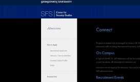 
							         Connect with SSP | SFS CSS - Georgetown Security Studies								  
							    
