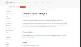 
							         Connect your app to PayPal - Auth0								  
							    