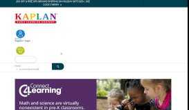 
							         Connect4Learning® | Kaplan Early Learning								  
							    