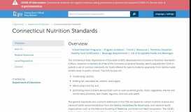 
							         Connecticut Nutrition Standards - CT.gov								  
							    