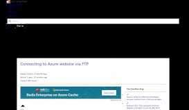 
							         Connecting to Azure website via FTP - Stack Overflow								  
							    