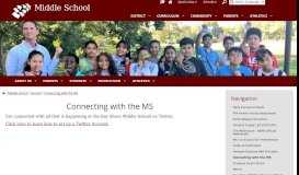 
							         Connecting with the MS - Bay Shore Schools								  
							    